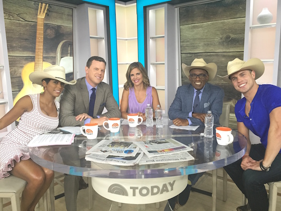 TODAY’s hosts Tamron Hall, Willie Geist, Natalie Morales, Al Roker and Dustin Lynch